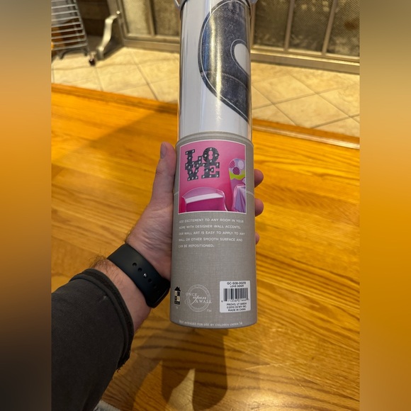 NWT Designer Wall Accents 23.62x12.59in Denim Love with 50 Rhinestone Wall Decal - Picture 4 of 4